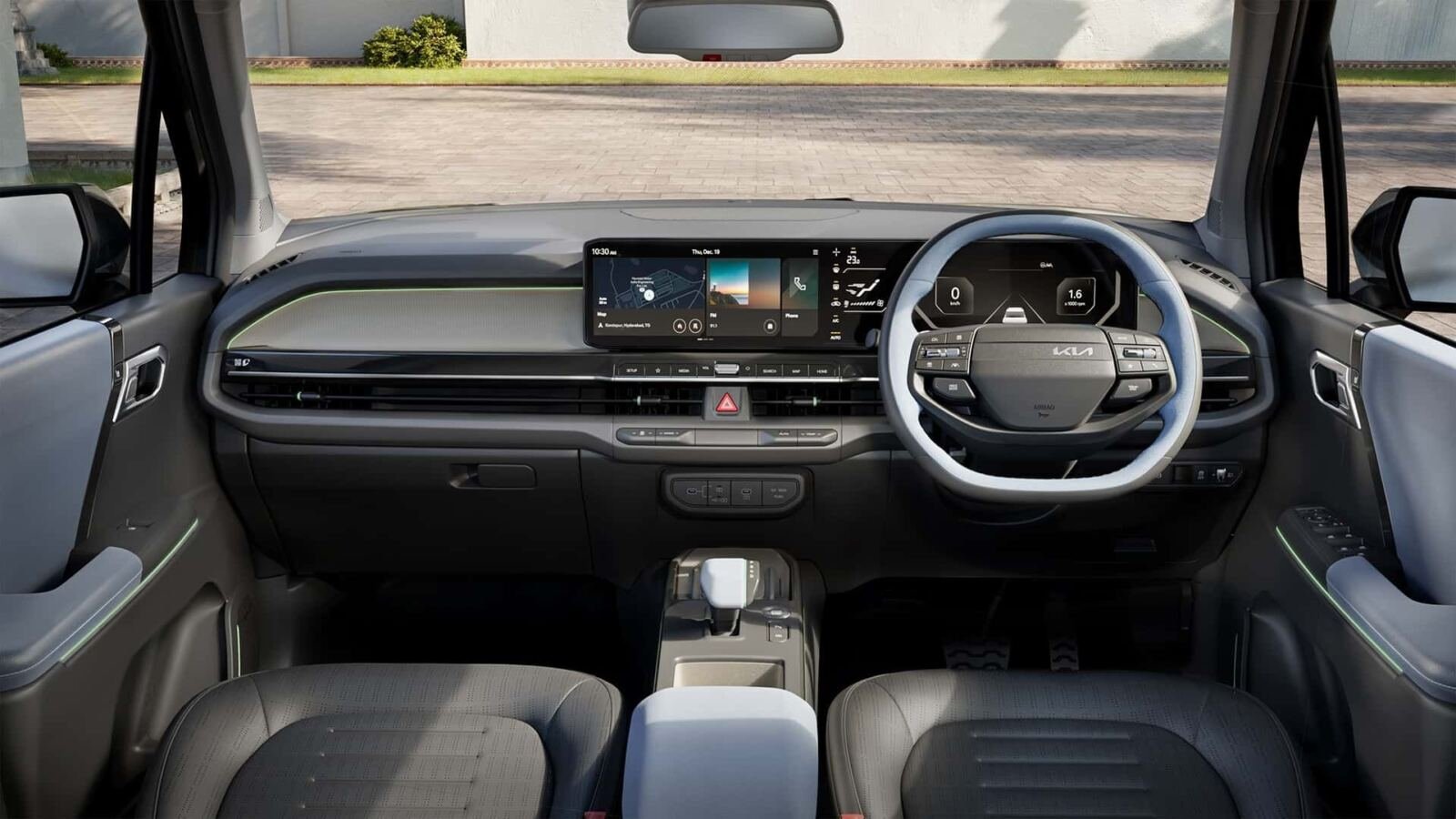Kia Syros EV estreia na Índia com até 526 km de autonomia, motor de 171 cv, recarga rápida e garantia de 15 anos para a bateria elétrica.
